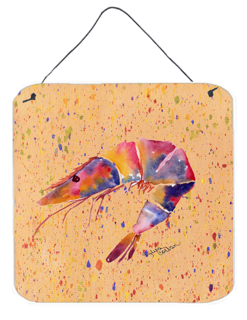Shrimp Aluminium Metal Wall or Door Hanging Prints