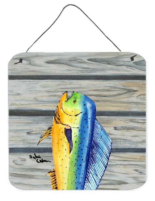 Dolphin Mahi Mahi Aluminium Metal Wall or Door Hanging Prints