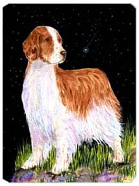 Starry Night Welsh Springer Spaniel Mouse Pad