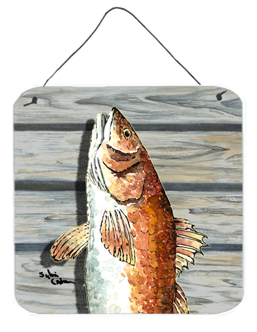 Red Fish Aluminium Metal Wall or Door Hanging Prints