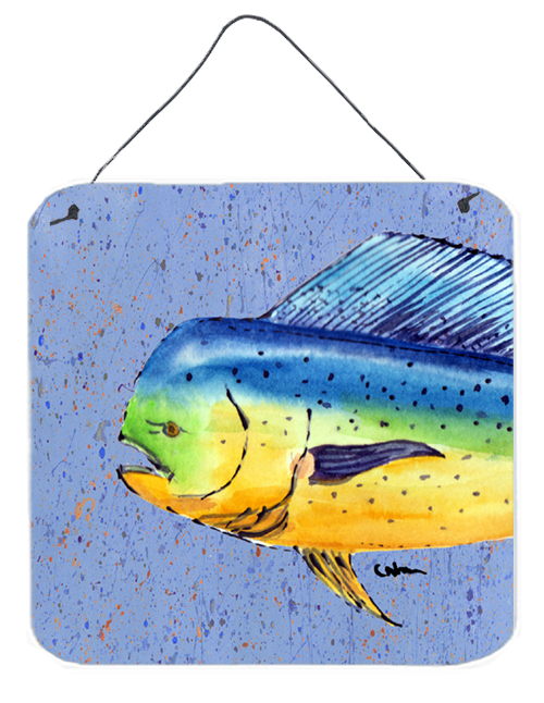 Dolphin Mahi Mahi Aluminium Metal Wall or Door Hanging Prints