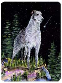 Starry Night Scottish Deerhound Mouse Pad