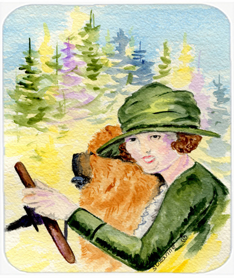 Lady Driving With Her Chow Chow Mouse Pad, Hot Pad or Trivet