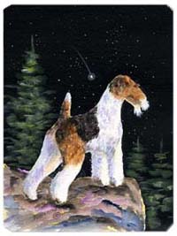 SS8500MP Starry Night Fox Terrier Mouse Pad