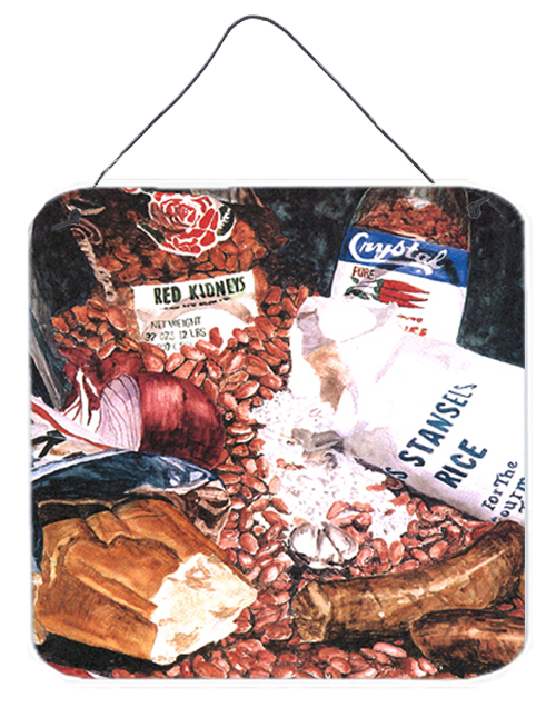 Picture of Carolines Treasures 8536DS66 Red Beans And Rice Aluminium Metal Wall or Door Hanging Prints