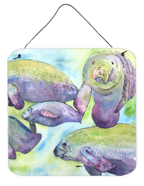 Manatee Aluminium Metal Wall or Door Hanging Prints