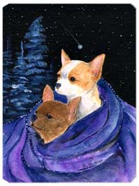 Starry Night Chihuahua Mouse Pad