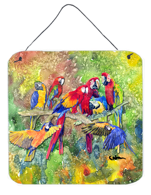Bird - Parrot Aluminium Metal Wall Or Door Hanging Prints