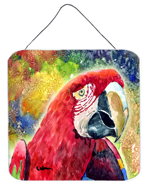 Bird - Parrot Aluminium Metal Wall Or Door Hanging Prints