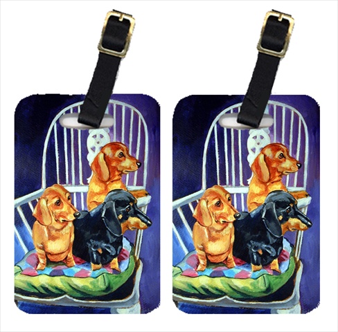 Picture of Carolines Treasures 7025BT Dachshunds Two Red And A Black And Tan Luggage Tags- Pack - 2