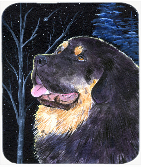 Starry Night Tibetan Mastiff Mouse Pad, Hot Pad Or Trivet