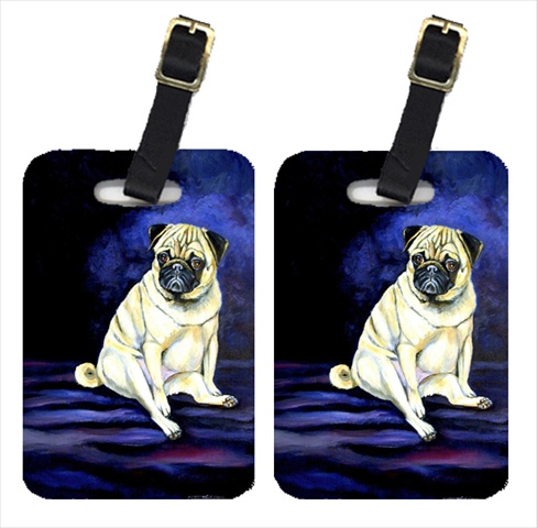 Picture of Carolines Treasures 7026BT Pug Penny For Your Thoughts Luggage Tags- Pack - 2