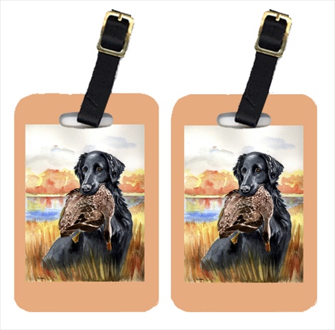 Picture of Carolines Treasures 7032BT Flat Coated Retriever Luggage Tags&#44; Pack - 2