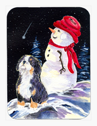 Bernese Mountain Dog Mouse Pad & Hot Pad Or Trivet