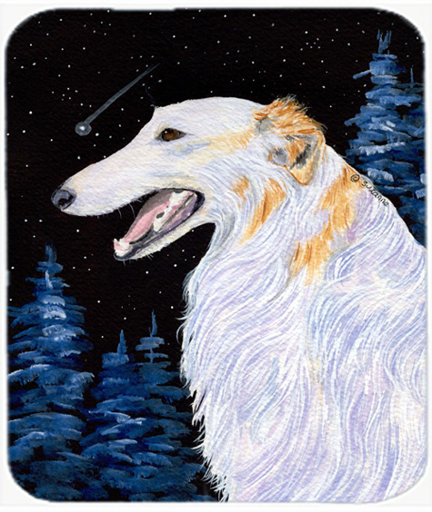 Borzoi Mouse Pad, Hot Pad Or Trivet
