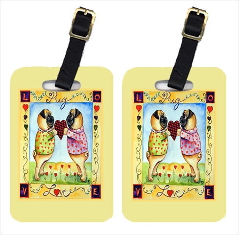 Pug Love Pug Luggage Tags- Pack - 2