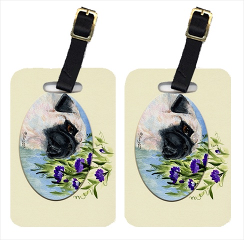 SS8064BT Pug Luggage Tags- Pack - 2