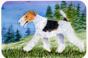 Fox Terrier Mouse Pad & Hot Pad Or Trivet