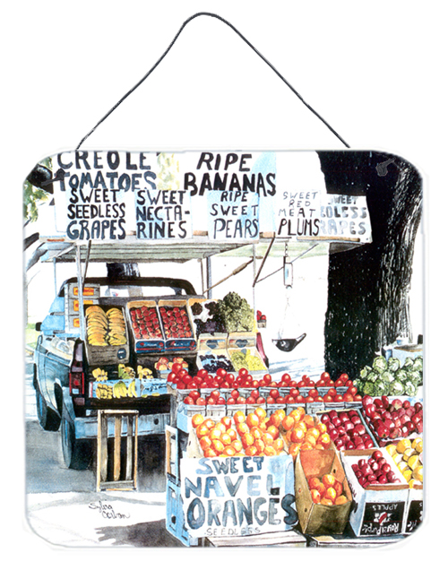 8054DS66 Fruit Stand Aluminium Metal Wall Or Door Hanging Prints