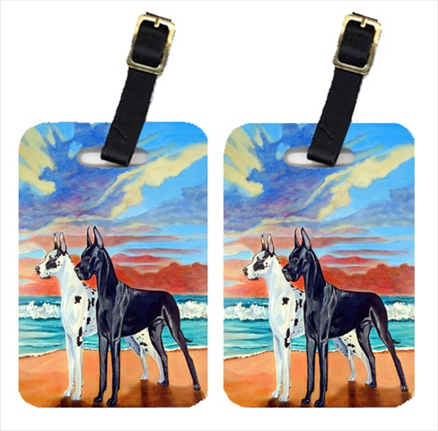 At Sunset Great Dane Luggage Tags- Pack - 2