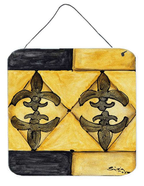 Black Gold Aluminium Metal Wall Or Door Hanging Prints