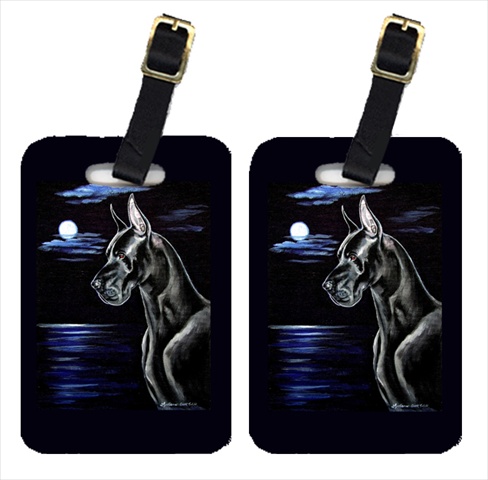 7060BT Moonlight Black Great Dane Luggage Tags- Pack - 2