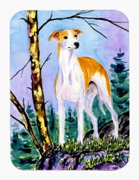 Whippet Mouse Pad & Hot Pad Or Trivet