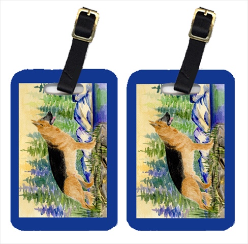 SS8129BT German Shepherd Luggage Tags- Pack - 2