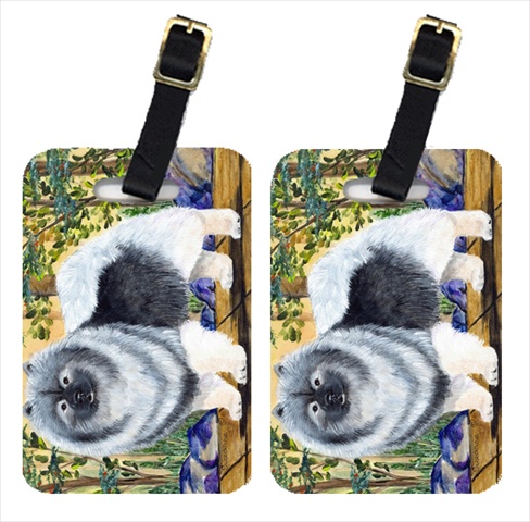 SS8127BT Keeshond Luggage Tags- Pack - 2