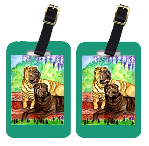 Shar Pei Patio Peis Luggage Tags- Pack - 2
