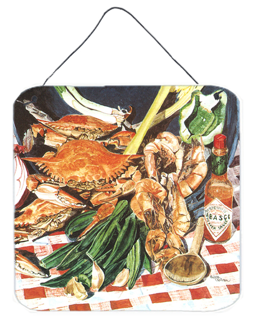 Crab Boil Aluminium Metal Wall Or Door Hanging Prints