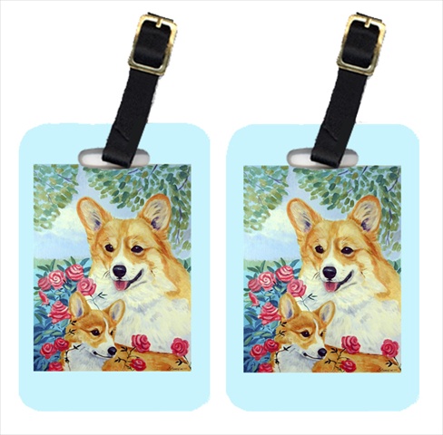 Corgi Mommas Love And Roses Luggage Tags- Pack - 2