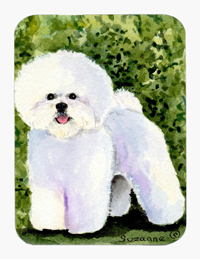 Bichon Frise Mouse Pad & Hot Pad Or Trivet