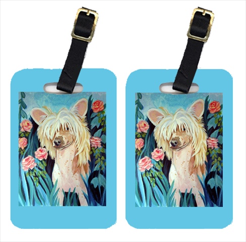 7087BT Chinese Crested Luggage Tags- Pack - 2