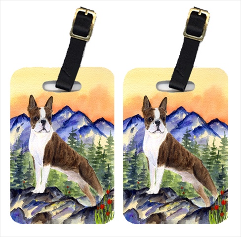 SS8162BT Boston Terrier Luggage Tags- Pack - 2