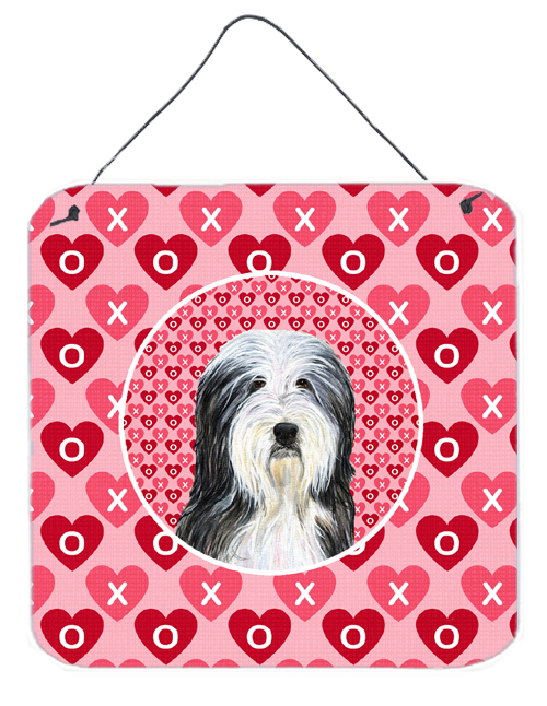 Bearded Collie Aluminium Metal Wall Or Door Hanging Prints