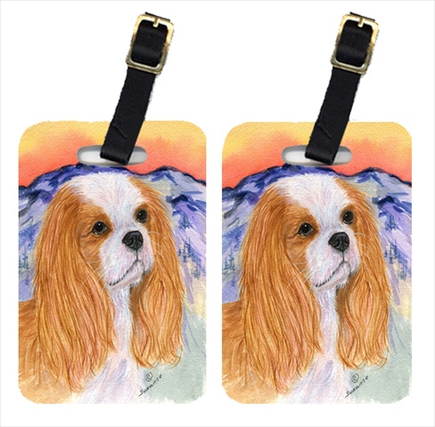 SS8164BT Cavalier Spaniel Luggage Tags- Pack - 2