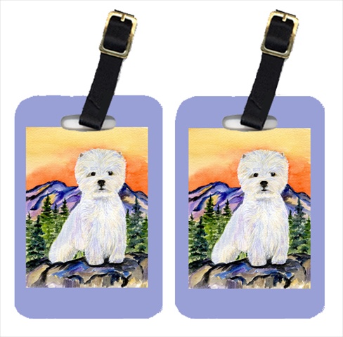 Carolines Treasures SS8159BT Westie Luggage Tags; Pack - 2