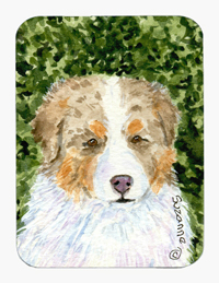 Australian Shepherd Mouse Pad & Hot Pad Or Trivet