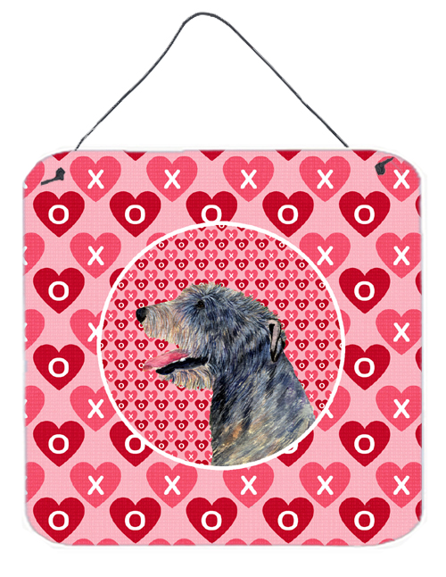 Irish Wolfhound Aluminium Metal Wall Or Door Hanging Prints