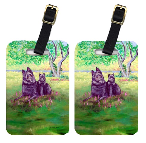 7263BT Schipperke Luggage Tags- Pack - 2