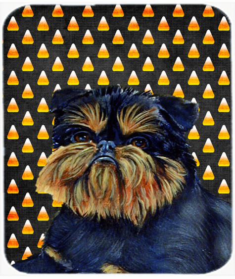 Brussels Griffon Candy Corn Halloween Portrait Mouse Pad, Hot Pad Or Trivet