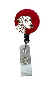 Dalmatian Retractable Badge Reel Or Id Holder With Clip