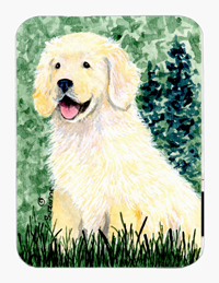 Golden Retriever Mouse Pad & Hot Pad Or Trivet