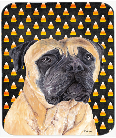 Mastiff Candy Corn Halloween Portrait Mouse Pad, Hot Pad Or Trivet