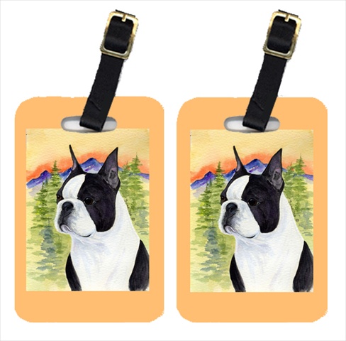 SS8187BT Boston Terrier Luggage Tags- Pack - 2