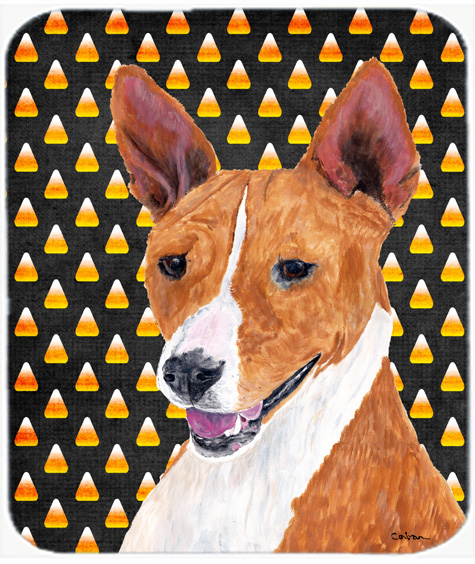 Basenji Candy Corn Halloween Portrait Mouse Pad, Hot Pad Or Trivet