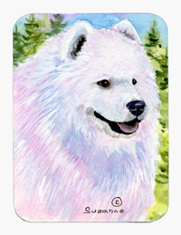 SS8755MP Samoyed Mouse Pad & Hot Pad Or Trivet