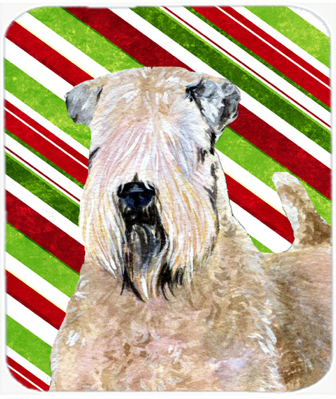 Wheaten Terrier Soft Coated Candy Cane Christmas Mouse Pad, Hot Pad Trivet -  SkilledPower, SK628901