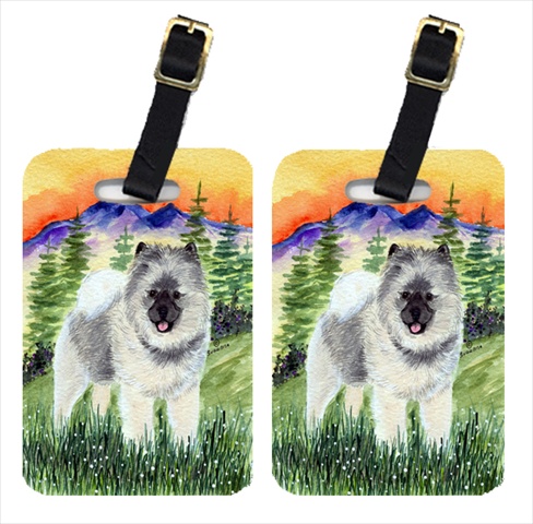 Keeshond Luggage Tags- Pack - 2